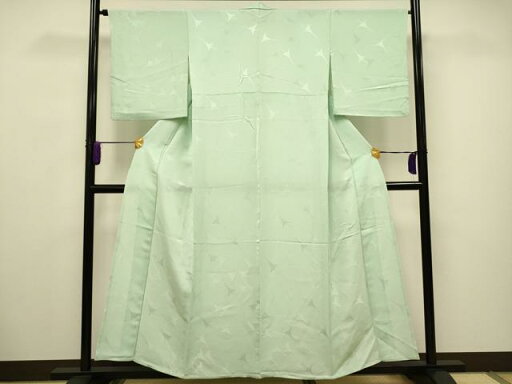 平和屋着物▽上質な色無地 単衣 飛鶴地紋 夏虫色 正絹 逸品 CAAV3697dy 平和屋着物▽上質な色無地 単衣 飛鶴地紋 夏虫色 正絹 逸品 CAAV3697dy