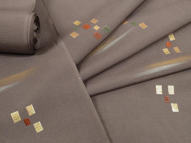 平和屋着物＊夏物　付下げ　反物　着尺　絽　竹屋町刺繍　色紙散らし　金糸　逸品　未使用　DABD8017zzz