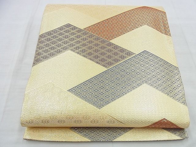 平和屋着物◎佐賀錦　全通柄袋帯　光雅　金糸　逸品　BAAI5967jm