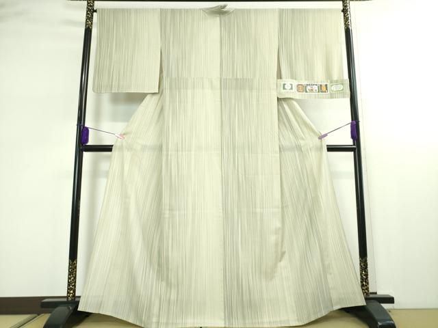 平和屋本店■極上　夏物　本塩沢　夏塩沢　やまだ織　塩谷華織　証紙付き　逸品　DZAA2371kh4