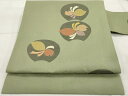 平和屋着物◎九寸名古屋帯 草花文 正絹 逸品 AAAT3671sg