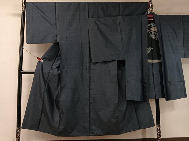 平和屋着物●男性　本場大島紬　アンサンブル　80亀甲　総詰め　正絹　逸品　CABB5085vp