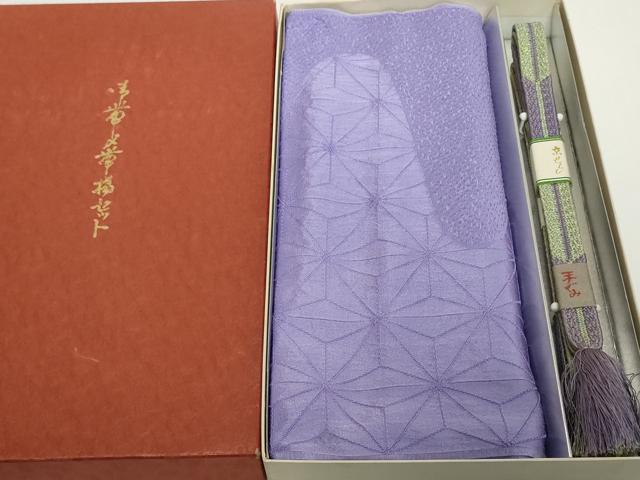 Rakuten - 平和屋着物●和装小物　帯締め・帯揚げセット　霞麻の葉地紋　手組　金糸　逸品　未使用　DABH2064zzz