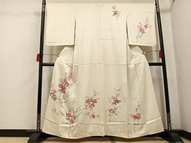 Kimono - 平和屋着物●訪問着　枝花文　正絹　逸品　未使用　AABH5352ph
