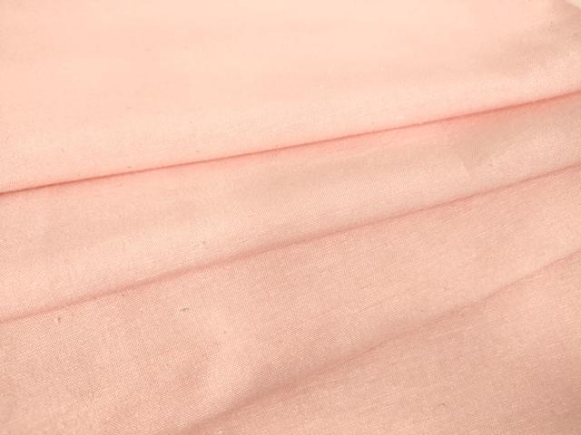 平和屋着物▽上質な紬 単衣 珊瑚色 正絹 逸品 DAAT9735az