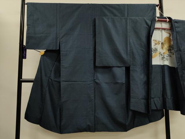 平和屋着物■男性 本場大島紬 アンサンブル 100亀甲 正絹 逸品 CAAI5494dy