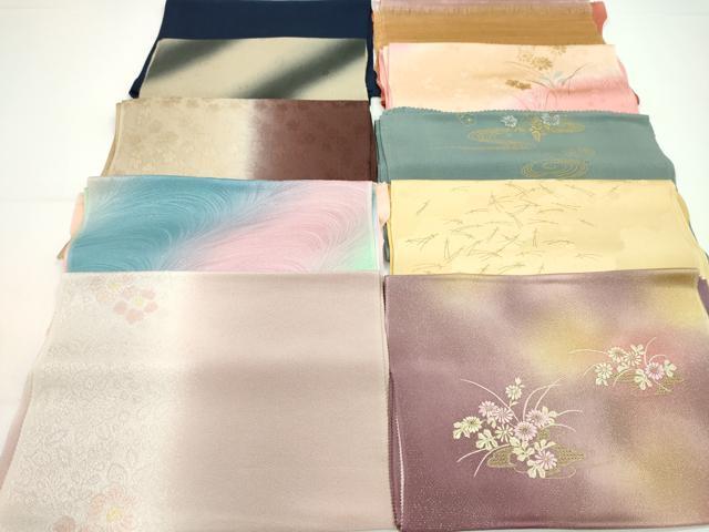 ■■■　商品詳細　■■■ 【正絹】 状態は特に目立ったシミ汚れなどもなく大変良い状態です。 大変上質な逸品になります。 お安く出品致しますので、是非この機会にいかがでしょうか？ ■■■　注意事項　■■■ ■モニター発色の具合により色合いが異なる場合がございます。 ■寸法は多少の誤差が生じる場合がございますのでご了承ください。 ■縫込みの長さが左右非対称の場合は短い部分を記載しております。 左右非対称であってもご返品・お値引き等の保証は出来かねますので、ご了承の上ご購入をお願い致します。 ■シミ等のチェックには注意を払っておりますが、見落としがある場合もございますし、個人の見解も様々ですので神経質な方のご購入はお控えください。 ■箪笥に入っておりました着物や帯なので畳みシワや匂いがあるものもございます。 ■お休みは基本的に土日祝となりますが、その他臨時でお休みする場合がございますのでご了承ください。 ■商品の発送は平日のみの発送となります。 ■夜間と土曜、日曜日はお問い合わせの回答が遅れる場合がございます。 ■当店では、お直し、紋入れ、お手入れ等は承っておりません。 ■生地の状態（ヤケ、経年劣化等）によってはサイズ直しが出来ない場合がございます。 その点もどうかご了承のうえ、ご購入をお願いいたします。 ■弊社で取り扱う商品は一点ものにつき、時期や在庫状況に応じて金額が変更となる場合がございます。 ■検針は行っておりません。予めご了承いただきますようお願いいたします。 ■【洗える着物】と記載のある商品におきましては、商品お届け後に洗濯を行ってしまってからのご返品にはご対応しかねます。 念の為、専門店でのお手入れをお願いいたします。 ■着物のサイズ目安は下記を参考ください↓ ＜女性着物＞　お端折り次第で＋5cm　−1cmが着用可能サイズ 　例）身丈170cmの場合、身長160cm〜175cm ＜男性着物＞　身丈＋約25cm〜27cm程が適応身長 　例）身丈155cmの場合、身長180〜182cm