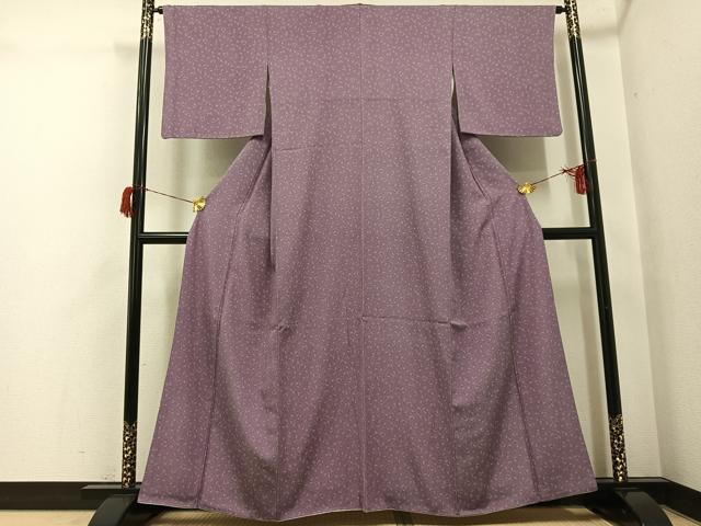 平和屋の平和屋着物●江戸小紋　作家物　瑞兆　草木文　三越扱い　正絹　逸品　AABH8345ph｜アングル2