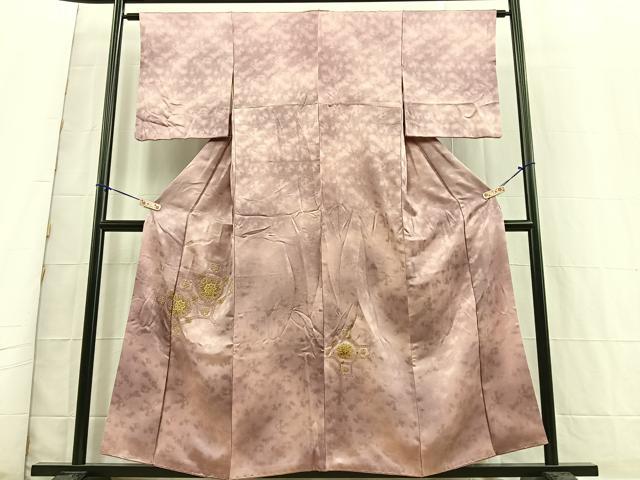 平和屋着物■色留訪問着　総刺繍　相良刺繍　蜀江花文　暈し染め　正絹　逸品　BAAR8067fc