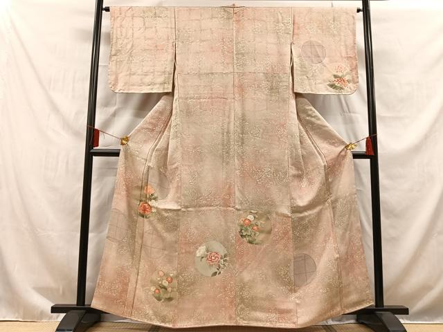 平和屋着物■訪問着　花丸文　金彩　正絹　逸品　AAAM9785np