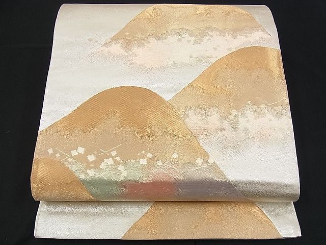 平和屋着物■六通柄袋帯　遠山　金銀彩　逸品　n-ck1038