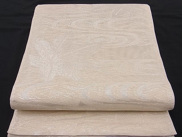 Other - 平和屋着物■夏物　六通柄袋帯　竜田川　銀糸　逸品　n-hj3237