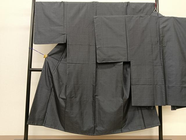 平和屋着物●男性 本場大島紬 アンサンブル 80亀甲 正絹 逸品 BAAO8656fw