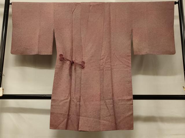 平和屋着物＃道中着　霞文　暈し染め　ロング丈　正絹　逸品　CABD7666in