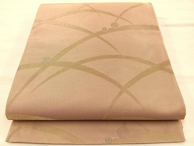 平和屋着物＊夏物　六通柄袋帯　露芝文　金銀糸　正絹　逸品　BAAT8506du