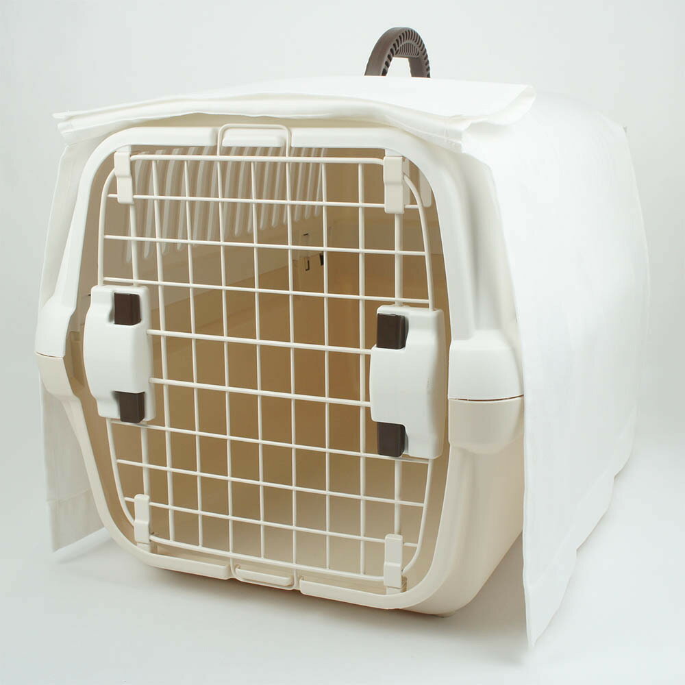最大73 オフ エアコンの風よけに 太陽の日よけに ペットちゃんの目隠しにご使用いただけます ペット キャリー 目隠し イージーカバー オフホワイトマルチ幅 ペットベッド ヘレンズ Mサイズ キャンピング クレートカバー 犬 キャリーカバー 猫
