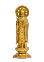 仏像 ペット地蔵菩薩 15cm（金色） ＿『動物守護・ペット供養』 高岡銅器(Pじぞう/M)