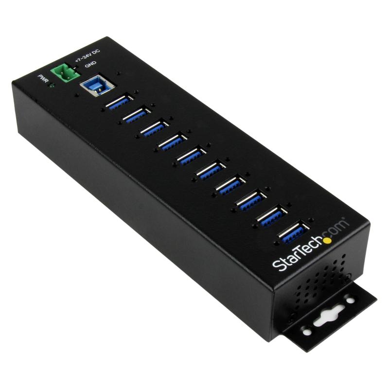 StarTech.com 10ݡȻ USB 3.0ϥ ESD & 350Wݸ HB30A10AME