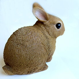 (3/9まで2,000円以上購入で送料無料)リアル置物ウサギ貯金箱おしゃれペットバンクRABBIT