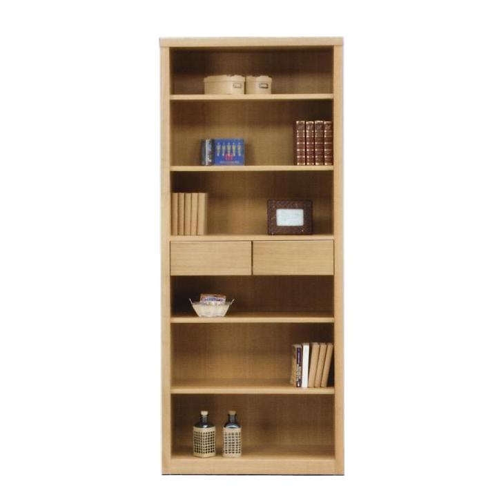 【幅75センチ フリーラック 収納】マルチラック トールラック 本棚 完成品 ディスプレイラック ナチュ..