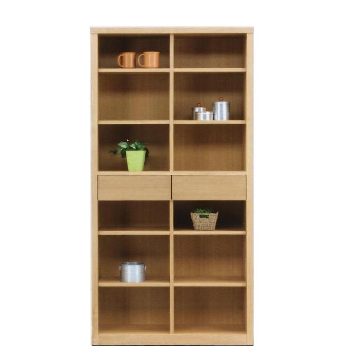 【幅90センチ フリーラック 収納】ワイド マルチラック トールラック 本棚 完成品 ディスプレイラック ..