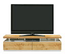 天板耐荷重60kg!大型テレビも安心設置★日本製 完成品 隠しコード収納付き テレビボード 150 TV台 収納 リビング収納 背面処理済 キレイ 引き出し 扉収納 スリム★ お洒落でモダン ブロッサ180TVボード(ナチュラル)北欧【送料無料】【02P03Dec16】(3)