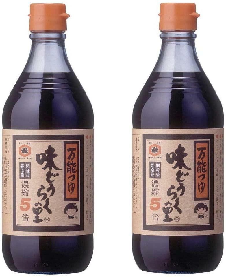 TVで話題人気沸騰!秋田の万能つゆ 味どうらくの里 500ml(ペットボトル)2本セット