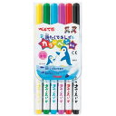 【メール便対応可能/5個まで】SCS2-6ぺんてる 洗たくでキレイカラーペン6色セット
