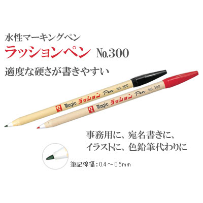 【メール便対応/4個まで】寺西化学工業 ラッションペン No.300 細字用 12色セット M300C-12