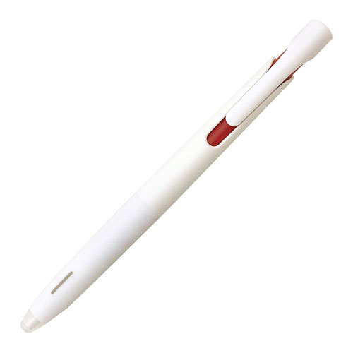 商品名 エマルジョンボールペン ブレン 0.5mm 品番 BAS88-R 軸色 白 仕様 紙とペン先の接触やペン内部の「振動（ブレ）」が、ペンを持つ指に伝わり、気づかないうちにストレスを与えていました。 「ブレンシステム」はストレスの原因でもある筆記振動を制御。ユーザーが気づいていない潜在的な不満を解消する事に成功しました。 ●“筆記振動”を制御するブレンシステム搭載。 ●耐水性・耐光性に優れています。公式文書にも使用できます。 ●ボール径：0.5mm ●インキ色：赤 ●インキ成分：エマルジョン 染料＋顔料 ●本体サイズ：最大軸径11.8×全長139.0mm ●重量：12.3g ●材質：軸：樹脂・ラバーグリップ付 メーカー名 ゼブラ