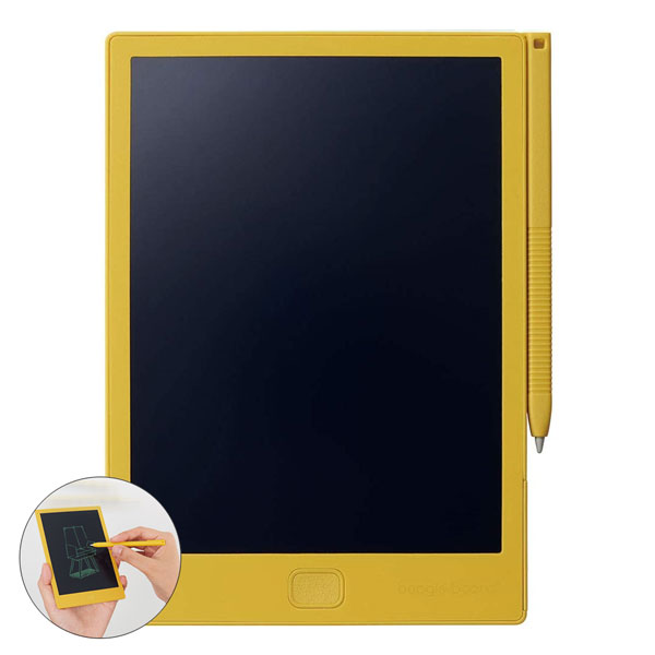 【メール便可】BB-14キイキングジム 電子メモパッド ブギーボードA6手帳サイズ イエローメモ 子供 お絵かき プレゼント ギフト