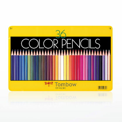 トンボ鉛筆 缶入色鉛筆 36色 CB-NQ36C色鉛筆 トンボ 画材 お絵かき ギフト プレゼント 子供 入学祝 進級