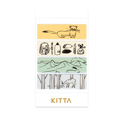 【メール便対応】キングジム マスキングテープ KITTAKIT048　アウトドア