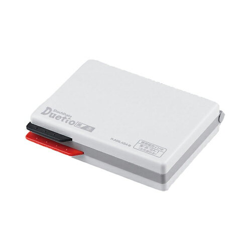 【メール便対応】HFW-2ECシヤチハタ フォアコート デュエット スタンプ台(エコス)黒/赤なつ印 チラシ ビジネス ポスター