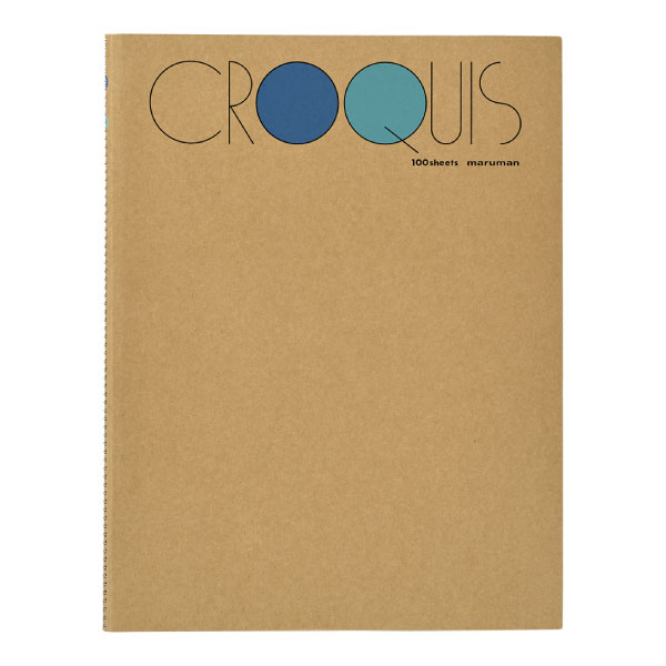 【メール便不可】マルマン クロッキー 5冊セット白クロッキー紙 L ブルー SL-02スケッチ デッサン イラスト 画材 画用紙