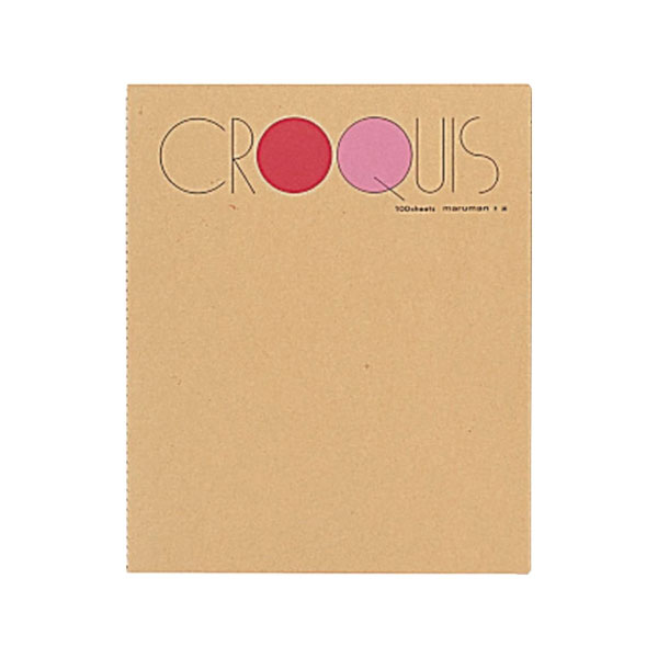 【メール便不可】マルマン クロッキー 5冊セット白クロッキー紙 M レッド SM-01スケッチ デッサン イラスト 画材 画用紙