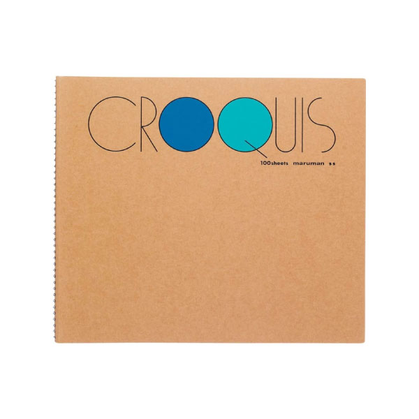 【メール便不可】マルマン クロッキー 5冊セット白クロッキー紙 S ブルー SS-02スケッチ デッサン イラスト 画材 画用紙