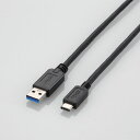 商品名 USB3.1ケーブル ケーブル長 1.0m 端子タイプ USB Type-A to USB Type-C 品番 USB3-AC10BK 仕様 特長：パソコンとUSB Type-C搭載機器との接続ができるUSB3.1ケーブル。 ●USB Standard-A端子搭載のパソコン及びUSB Type-C端子搭載のパソコン周辺機器に対応。 ●USBを搭載しているパソコンなどに、USBを搭載している機器を接続し、充電やデータ転送ができるUSB3.1ケーブル。 ●最大10GbpsとUSB2.0の約20倍もの超高速データ転送を実現するUSB3.1に対応しています。 ●新規格のUSBコネクタは、裏表に関係なく両面挿せます。 ●USB3.1/3.0/2.0端子搭載のパソコンで使用可能。 ●最大15Wの大電流で接続機器の充電が可能です。 ●難燃性の素材を使用し、安全性を高めています。 ●信号線部分には、外部ノイズの干渉から信号を保護する3重シールドケーブルを採用しています。 ●サビなどに強く信号劣化を抑える金メッキピンを採用。 メーカー名 エレコム