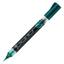 商品名 ディアルメタリックブラッシュ【DualMetallic Brush】 品番 XGFH-DD カラー&nbsp; グリーン＋メタリックブルー&nbsp; 仕様 特長：1本で表情を変える毛筆タイプのラメ筆ペンです。 鮮やかな発色の「染料インキ」とたっぷり入った「ラメ顔料」で2種類の色が同時に見えます。 毛筆のペン先なので細かい部分から広い面まで自由自在。 1本で様々な表情を楽しめます。 ★濃い色の紙にも鮮やかな発色 ★イラストの着彩に ★黒い紙に書くと色味が変わる ★イラストや文字のアクセント ●材質：本体＝PP、キャップ＝PP ●穂先：ナイロン繊維 ●本体サイズ：H143×D14×W17mm ●重量：13g メーカー名 ぺんてる