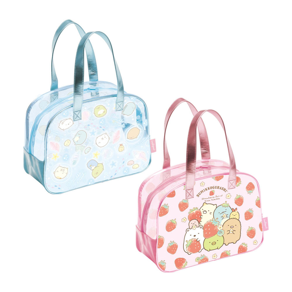 【今だけ半額！】【アウトレット】【メール便不可】BV42サンエックス プールバッグ ボストンすみっコぐらしプール 水着 水泳 プール用品 学校 小学校 習い事 かわいい ボストンバッグのサムネイル