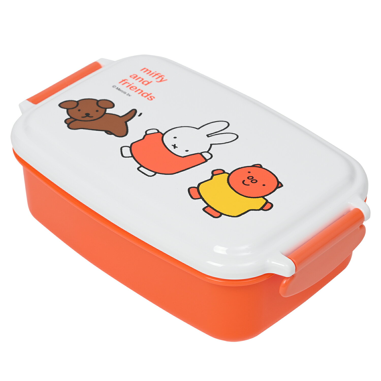 【お取り寄せ】【メール便不可】MF808クツワ 密封角型弁当箱 miffy ミッフィーお弁当箱 電子レンジ可 ミッフィー