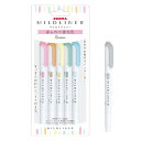 【全品P5倍!15日クーポン】【メ便可】WKT7-5C-N+0/MGRゼブラ マイルドライナー MILDLINERほんのり蛍光5色セット+マイルドグレー蛍光ペン...