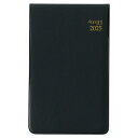 【全品P5倍!15日クーポン】【メール便対応】E1109 ダイゴー 2025年4月始まり アポイント Appoint 1ヶ月横罫 縦開き 薄型 手帳(ミニ)サイズ ブラック(3)