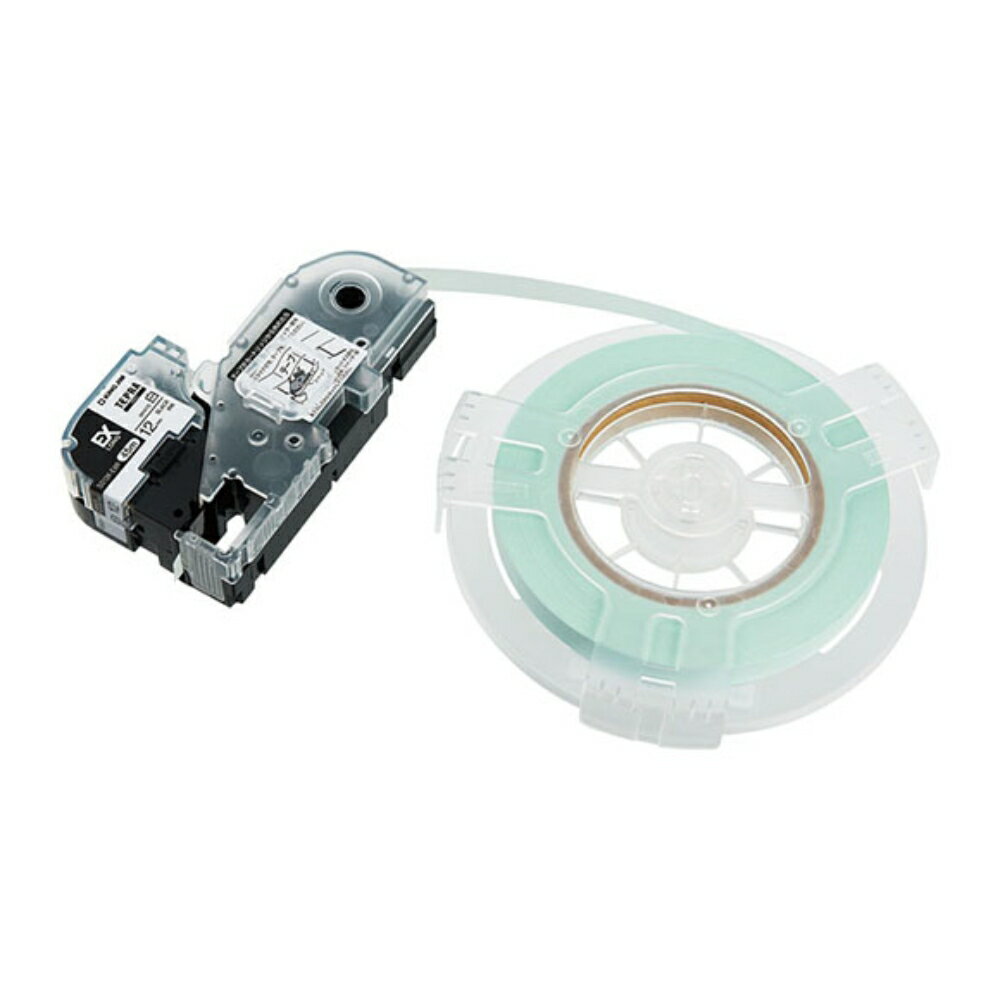 【メール便対応不可】SS12K-EXRキングジム 「テプラ」PRO 詰替用EXロングテープ白ラベル 白 12mm×45m 黒文字純正品 家庭用 事務 オフィス 学校用 工作 背ラベル 整理整頓 正規品 お名前付け 入園準備 入学準備 ラベリング タグ