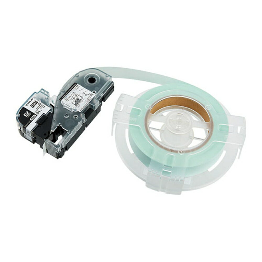 【メール便対応不可】SS24K-EXRキングジム 「テプラ」PRO 詰替用EXロングテープ白ラベル 白 24mm×45m 黒文字純正品 家庭用 事務 オフィス 学校用 工作 背ラベル 整理整頓 正規品 お名前付け 入園準備 入学準備 ラベリング タグ