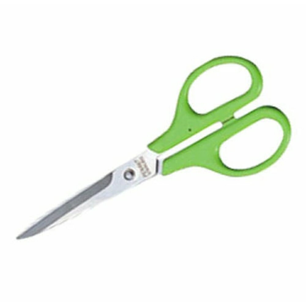 【メール便対応】P-501マンモス（義春刃物） ペナントハサミ 黄緑 160mm 剣先 刃渡り67mm