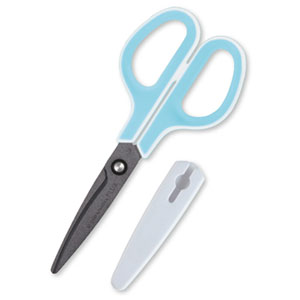 【がっちりマンデー!!で紹介されました!】【メール便対応/6個まで】SC-175SF(34-516)プラス フィットカットカーブ フッ素コートホワイト/ブルー