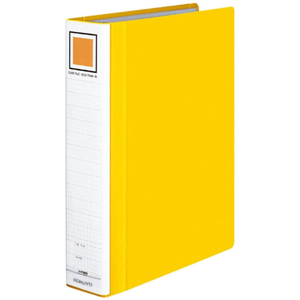 【メール便不可】フ-RT650Yコクヨ チューブファイル〈エコツインR〉S型 A4縦 2穴50mmとじ 黄ファイル ..