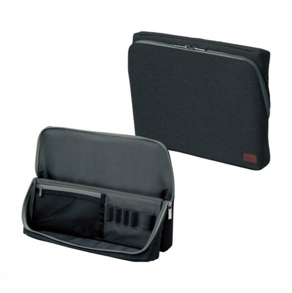 【メール便不可】UT-1905-Dソニック ユートリム スマ・スタ ワイド A4 立つバッグインバッグブラック