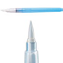 商品名 呉竹フィス水筆ぺん 丸筆[太/大] 品番 KG205-30 仕様 筆を洗う筆洗が不用で、ぼかしや混色をいつでもきれいな水で行うことができます。 携帯性が抜群に優れているので屋内外を問わずにご使用いただけます。 必要最小限の水だけで描くことができる環境に優しい水彩画用筆です。 ●広範囲の着色に便利な、穂先の長さ約15mmの丸筆大・太筆タイプ。 ●セリース入り。 規格 太筆（大） サイズ ●本体：13径×180mm ●穂先の長さ：約15mm ●パッケージ：45×235×13mm メーカー名 呉竹